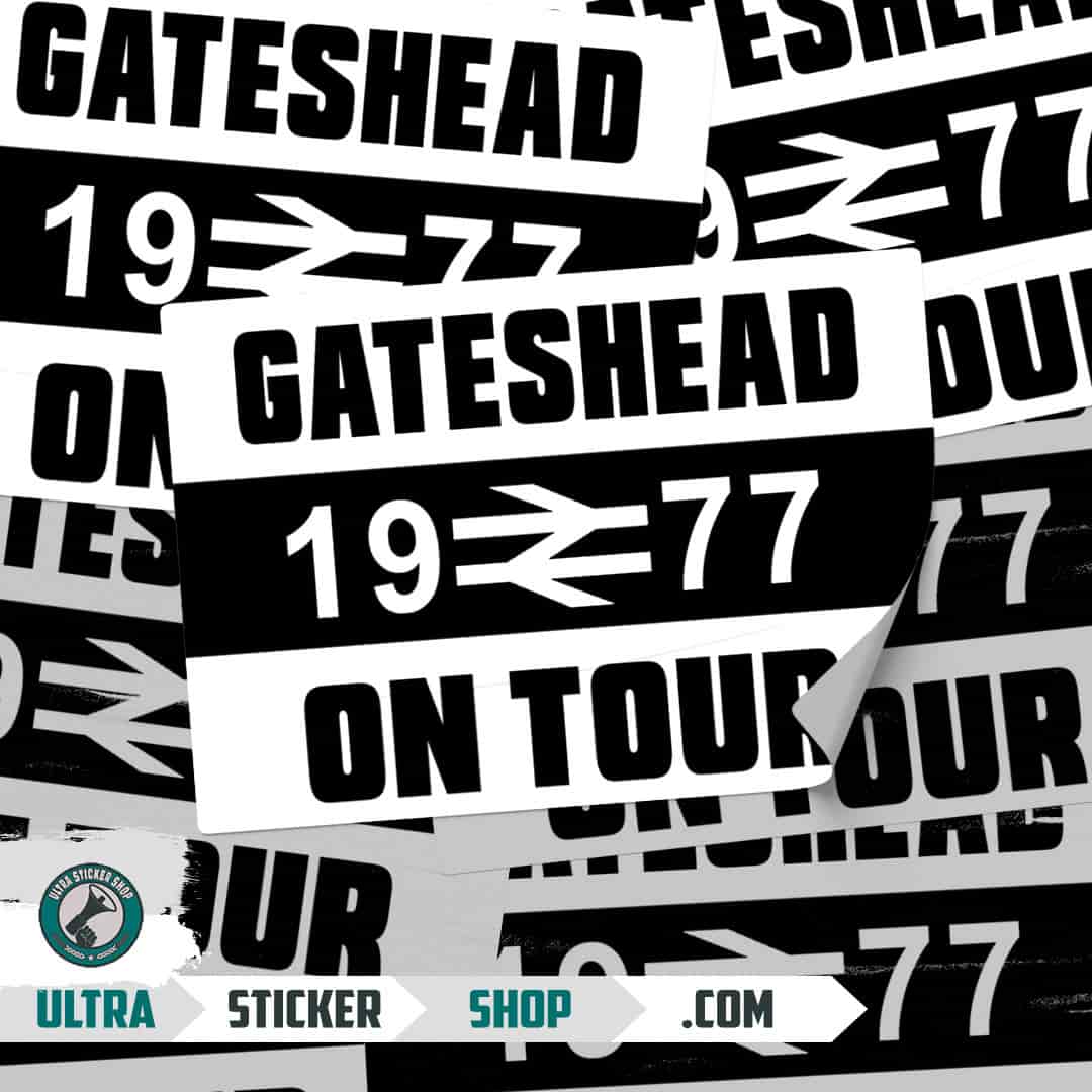 Gateshead 1977 on tour Stickers
