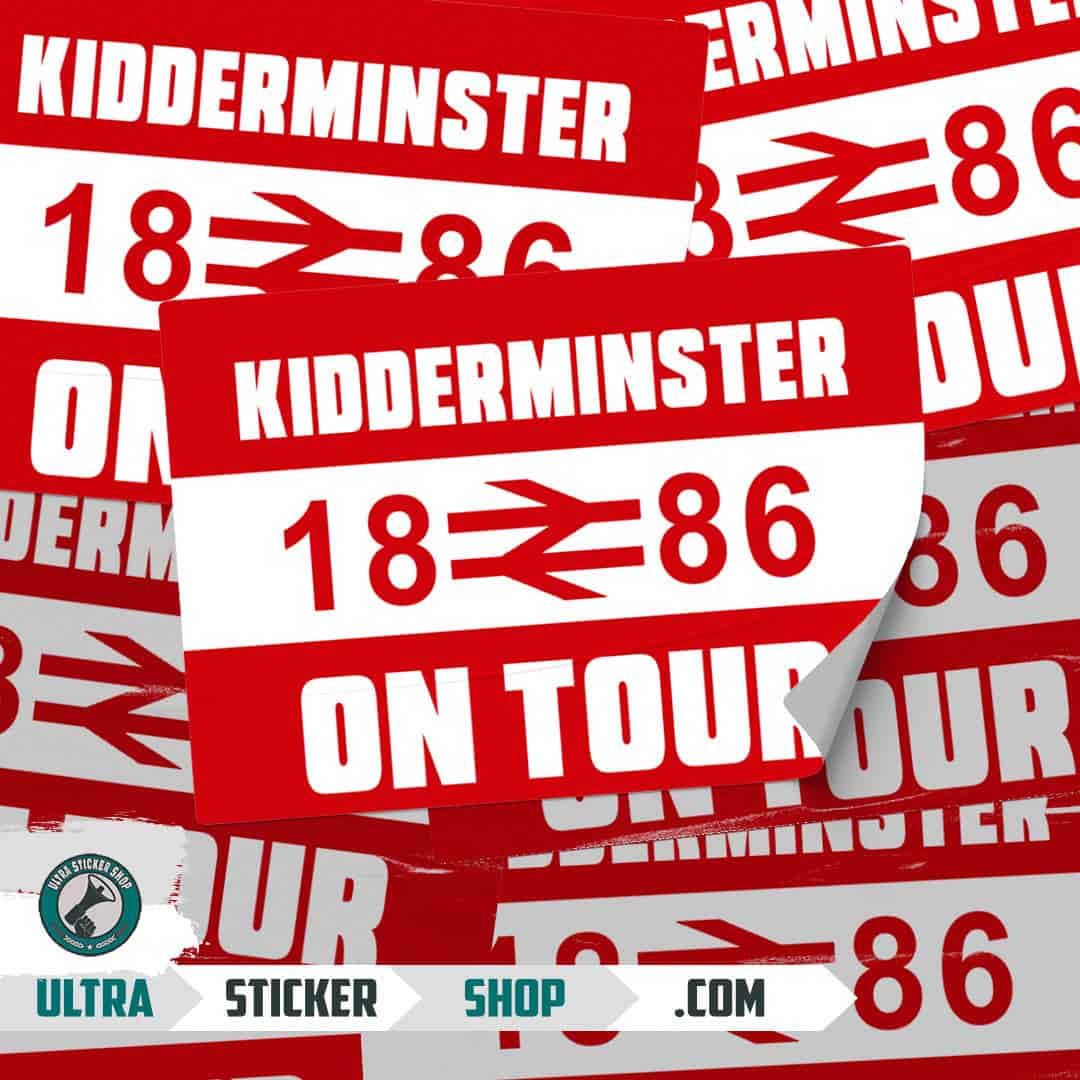 Kidderminster 1886 on tour Stickers