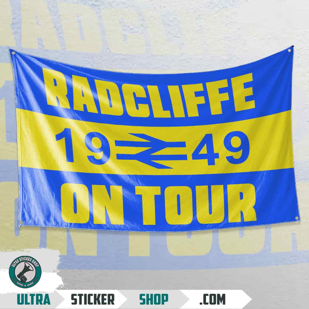 Radcliffe 1949 on tour Flag