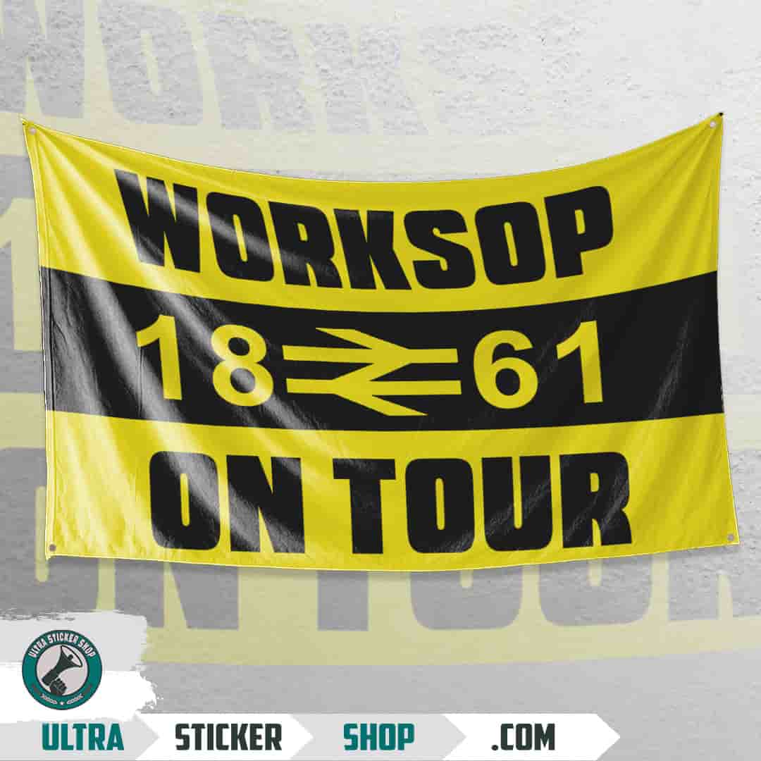 Worksop 1861 on tour Flag