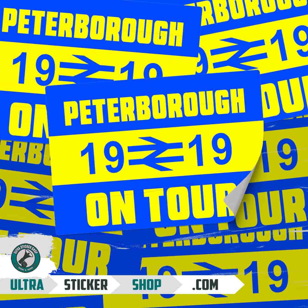 Peterborough 1919 on tour Stickers