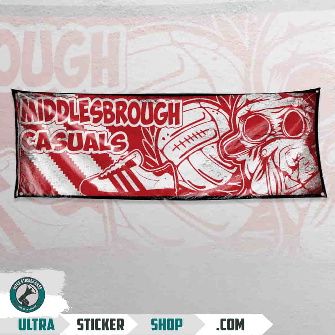 Middlesbrough casuals Flag