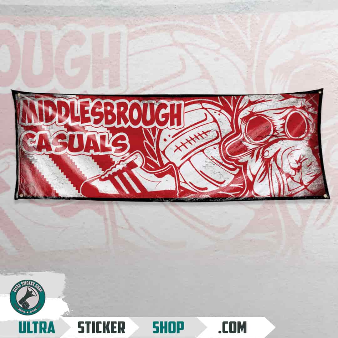 Middlesbrough casuals Flag