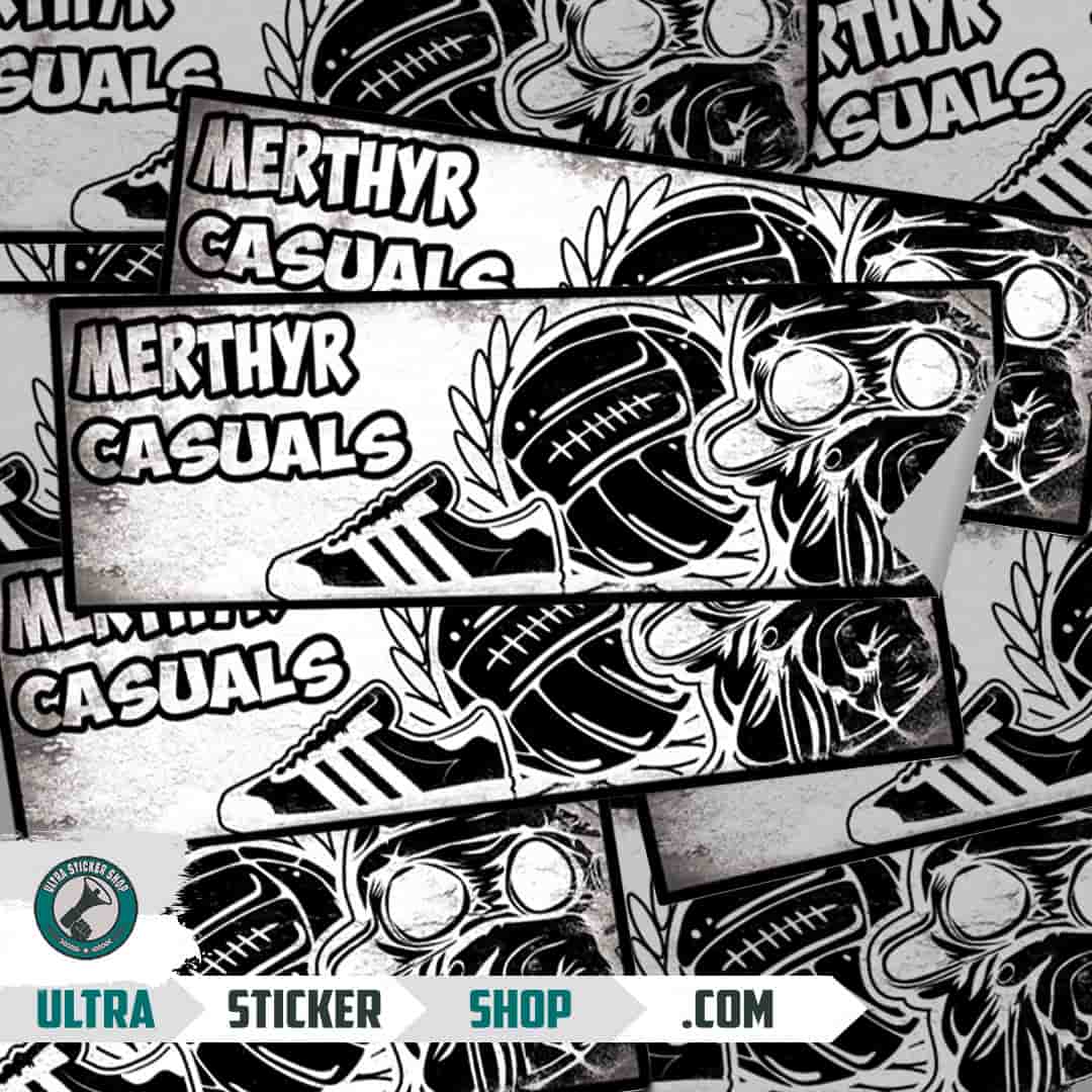 Merthyr casuals Stickers