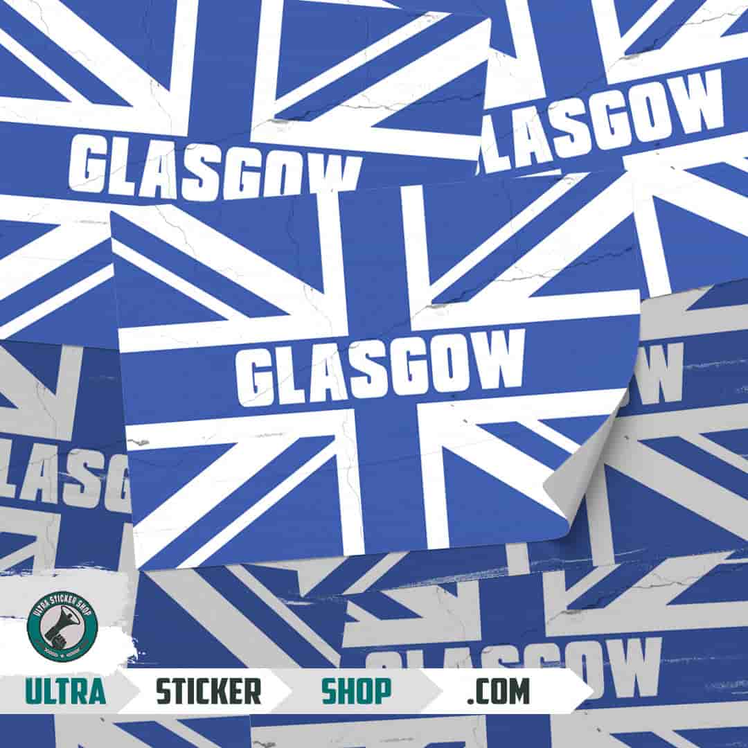 Glasgow Union Jack Stickers