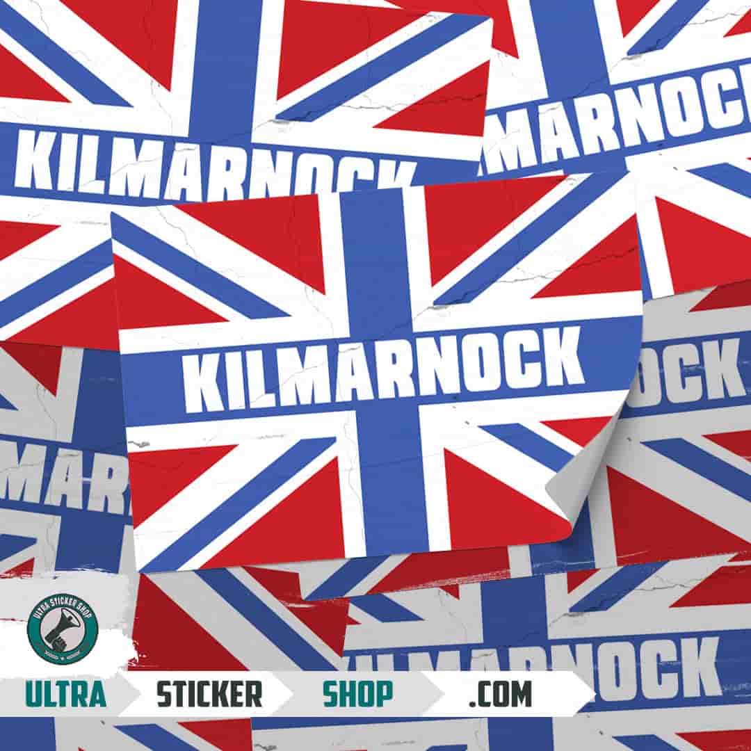 Kilmarnock Union Jack Stickers