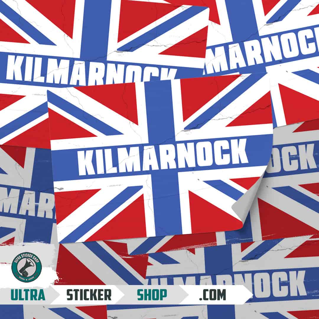 Kilmarnock Union Jack Stickers