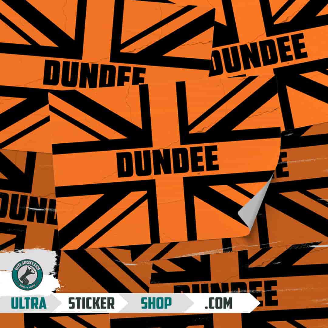 Dundee Union Jack Stickers