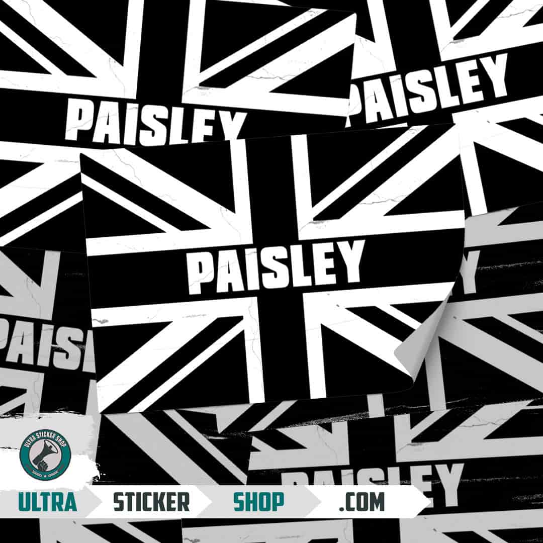 Paisley Union Jack Stickers