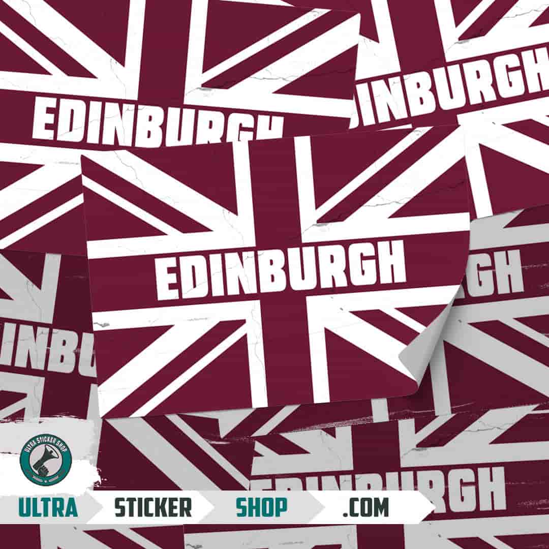 Edinburgh Union Jack Stickers