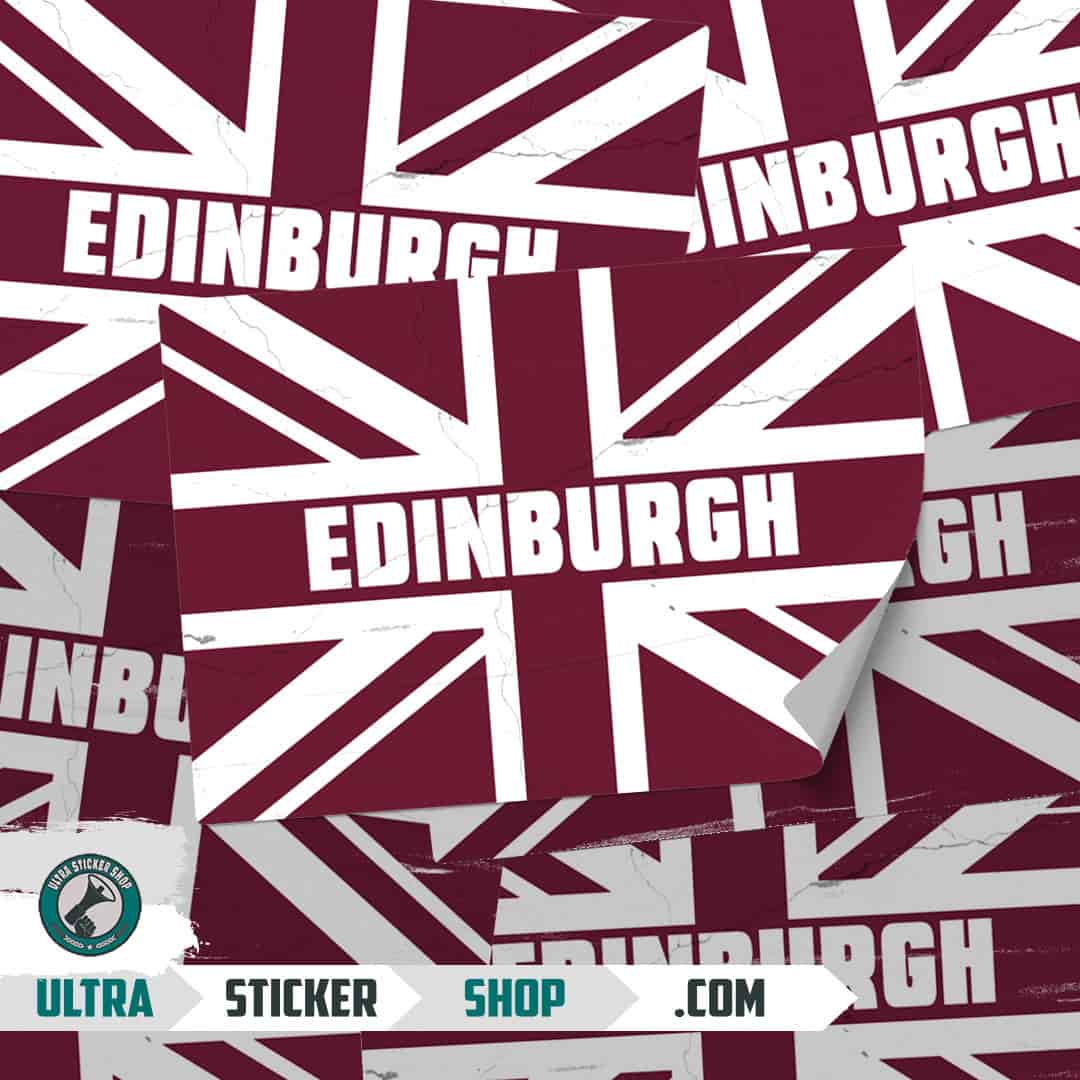 Edinburgh Union Jack Stickers