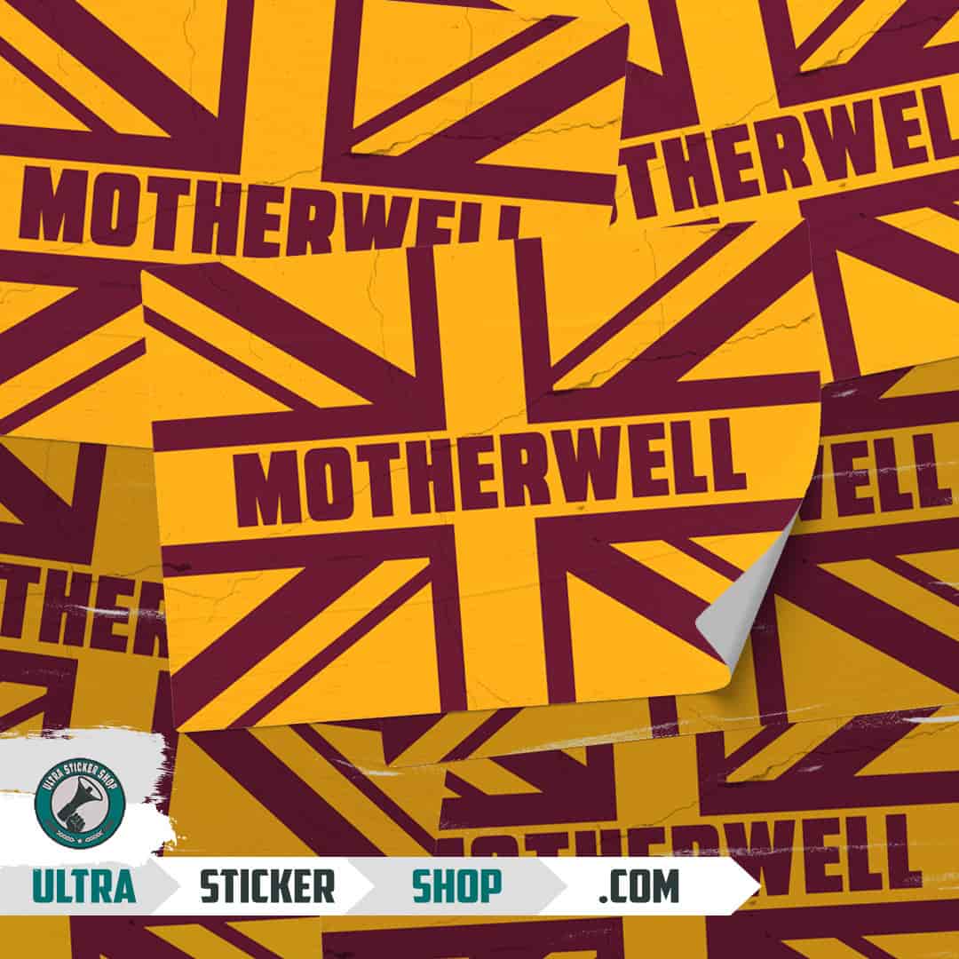 Motherwell Union Jack Stickers