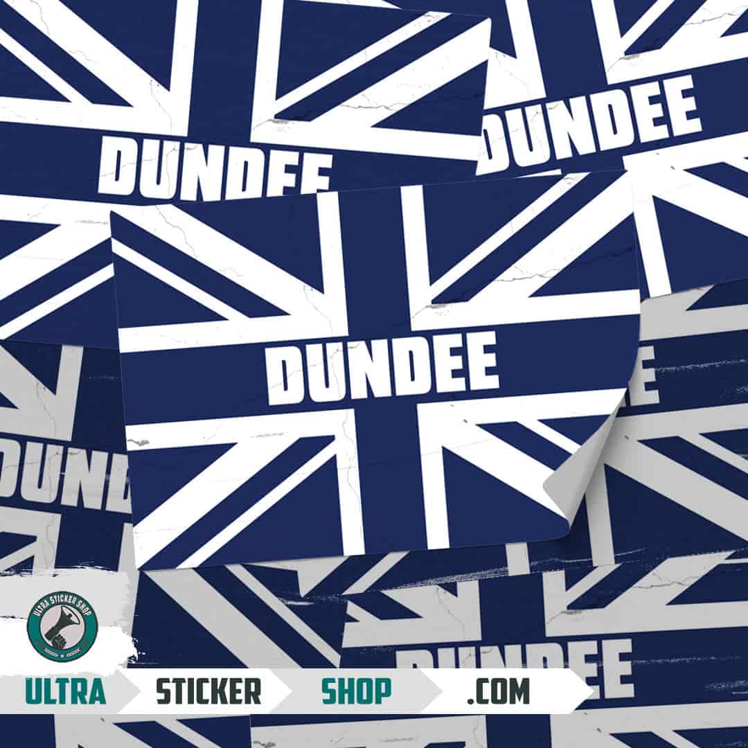 Dundee Union Jack Stickers