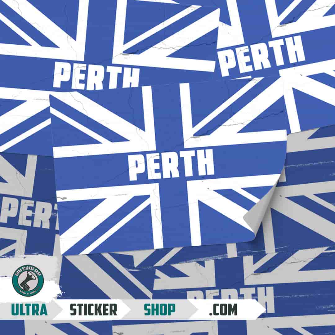Perth Union Jack Stickers