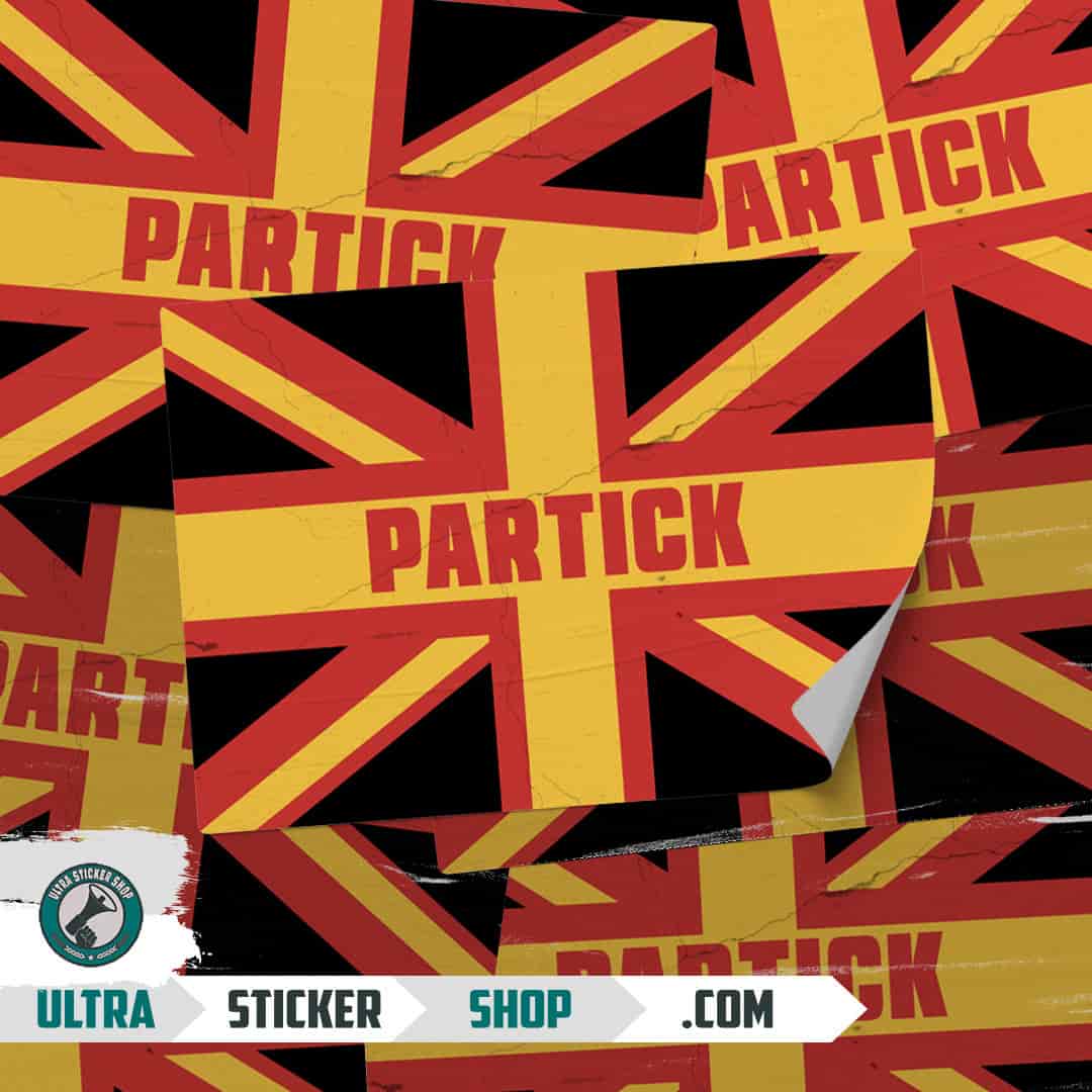 Partick Union Jack Stickers