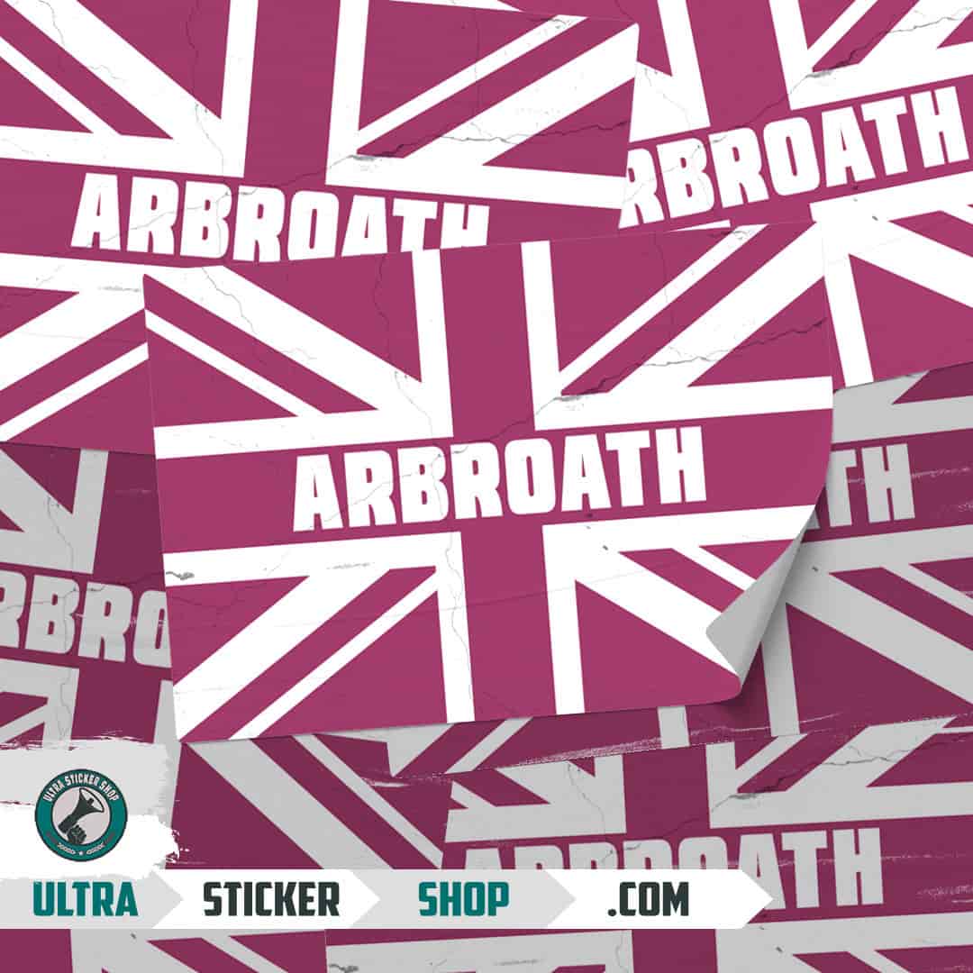 Arbroath Union Jack Stickers