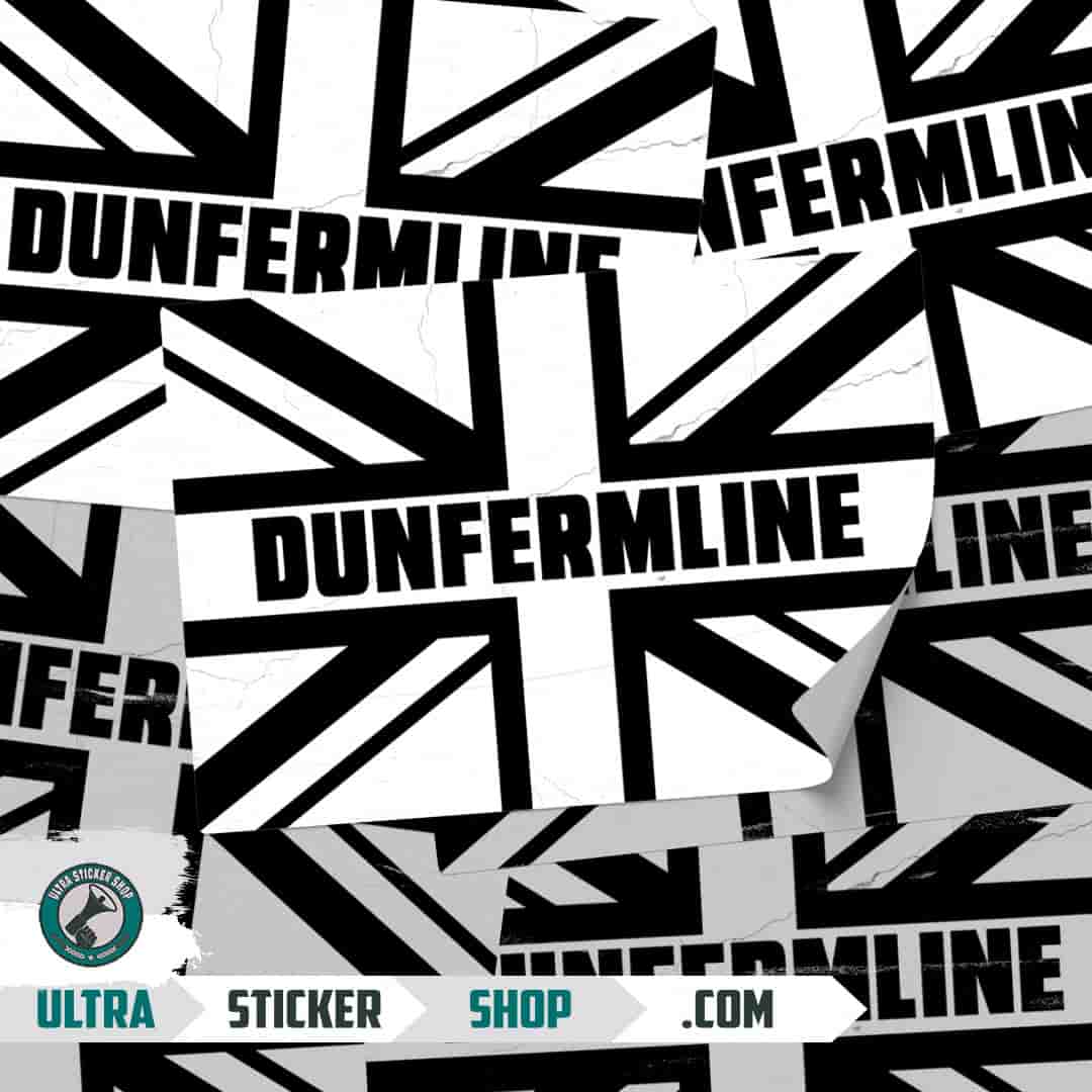Dunfermline Union Jack Stickers
