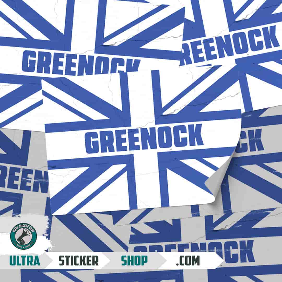 Greenock Union Jack Stickers