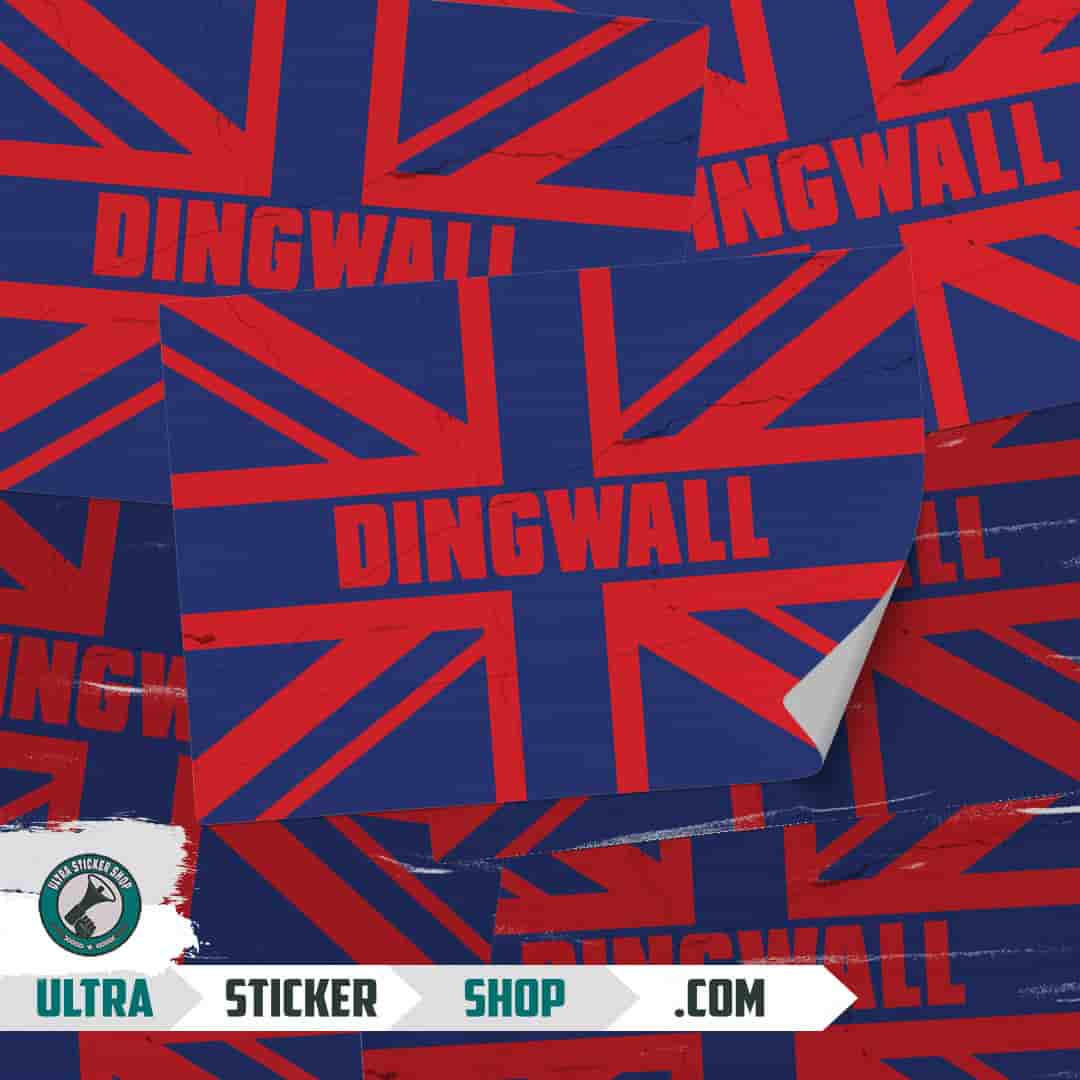 Dingwall Union Jack Stickers