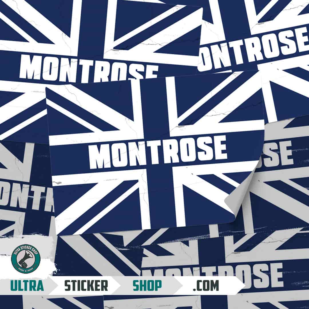 Montrose Union Jack Stickers