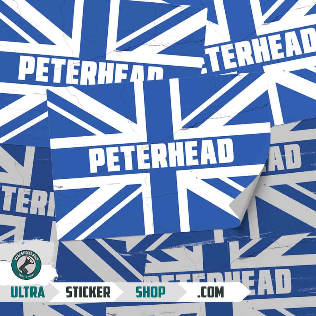Peterhead Union Jack Stickers