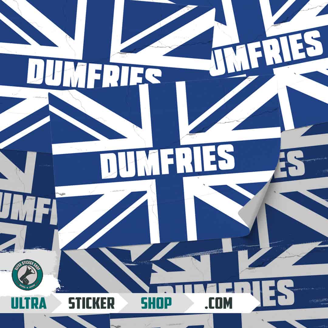 Dumfries Union Jack Stickers