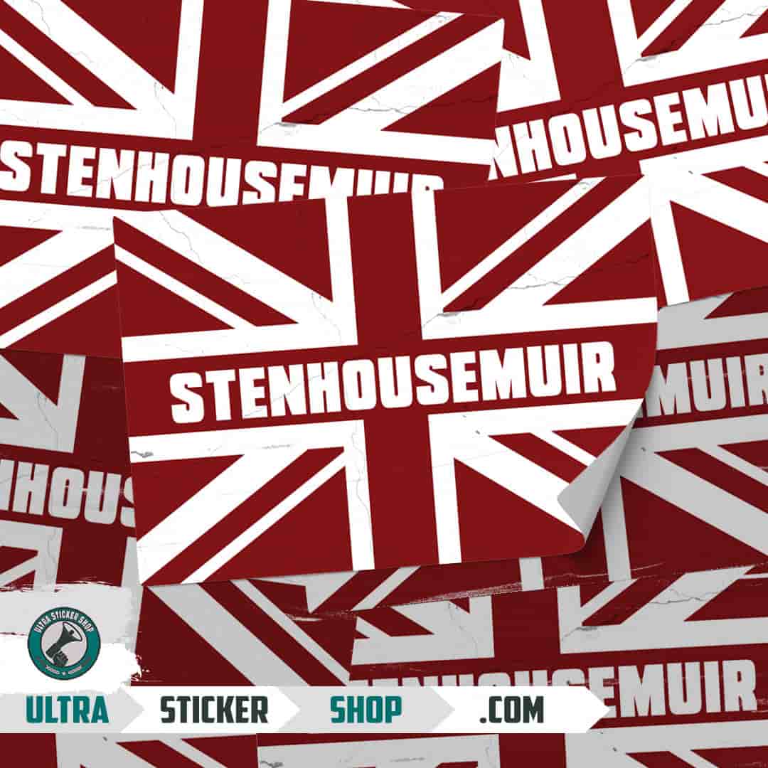 Stenhousemuir Union Jack Stickers