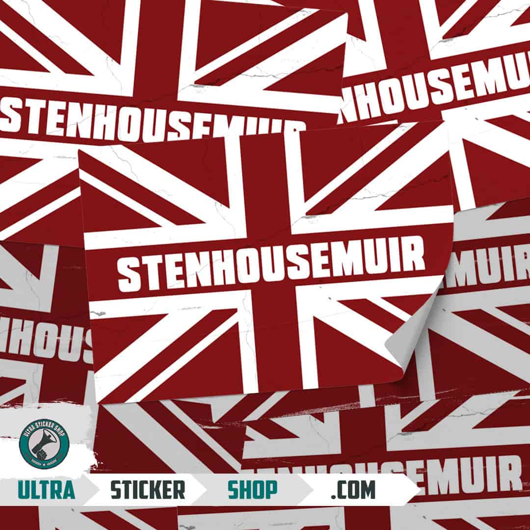 Stenhousemuir Union Jack Stickers