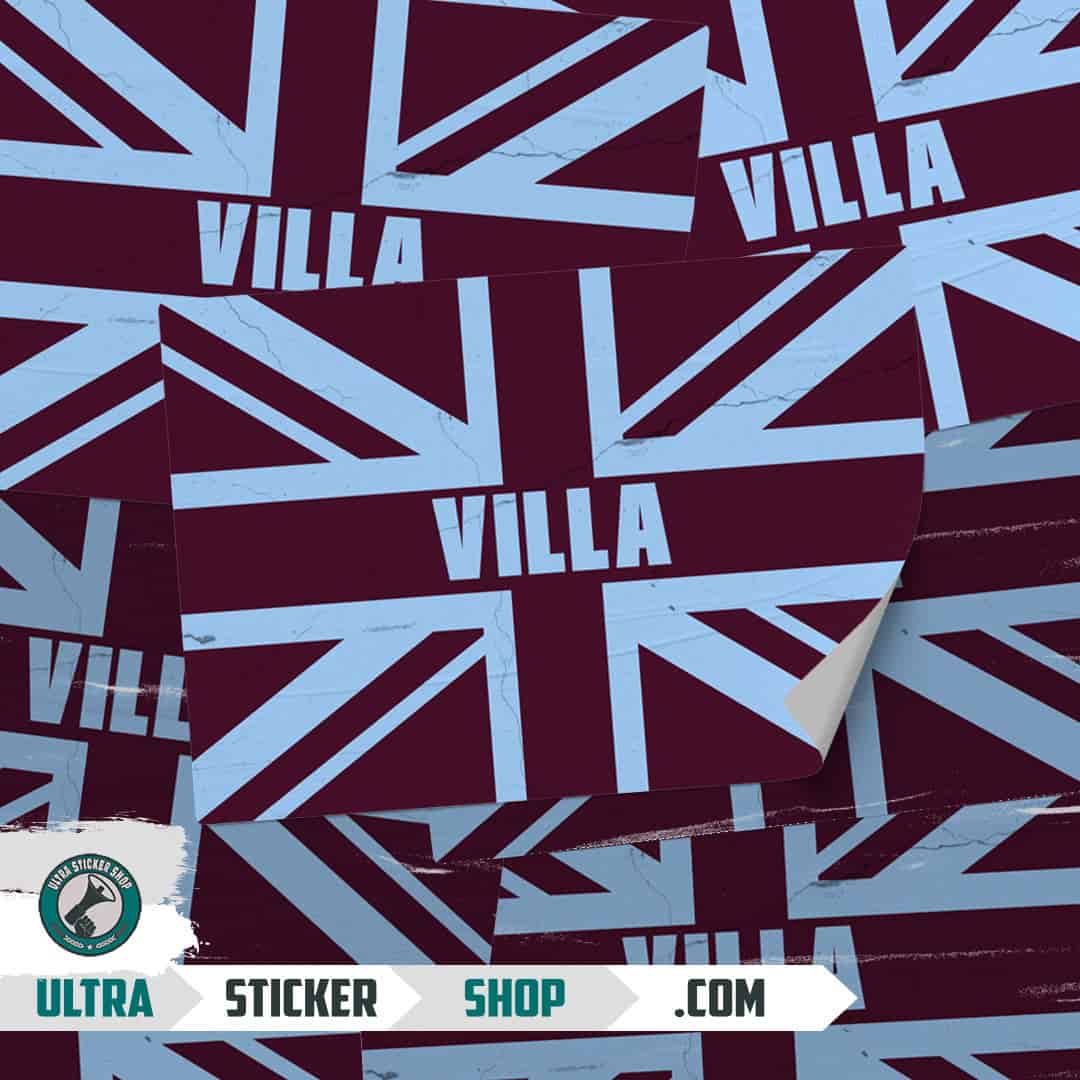 Villa Union Jack Stickers