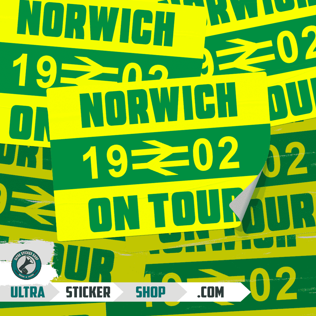 Norwich 1902 on tour Stickers