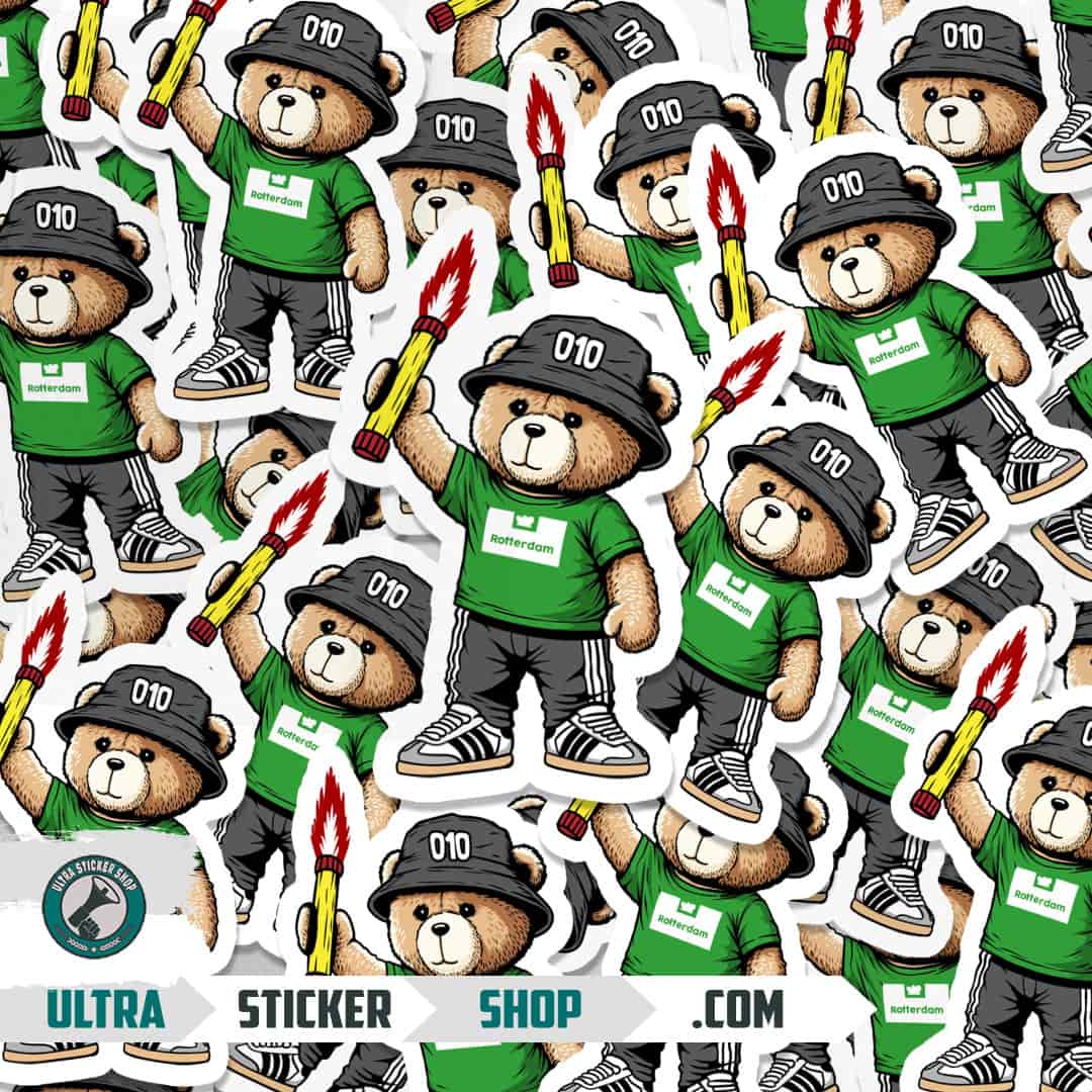 Rotterdam 010 bear Stickers