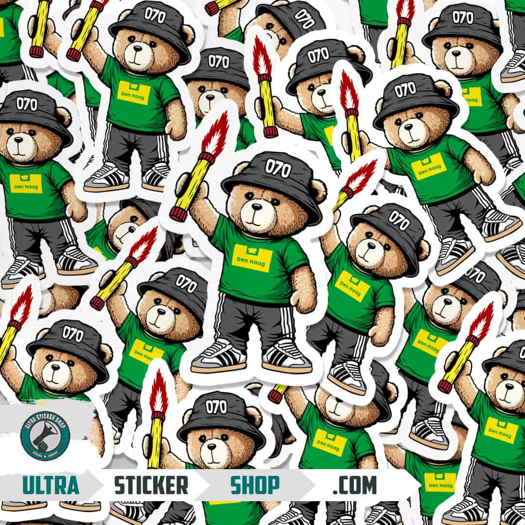 Den Haag 070 bear Stickers