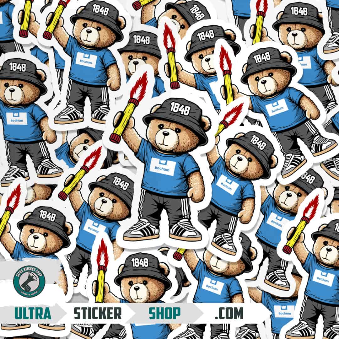 Bochum 1848 bear Stickers