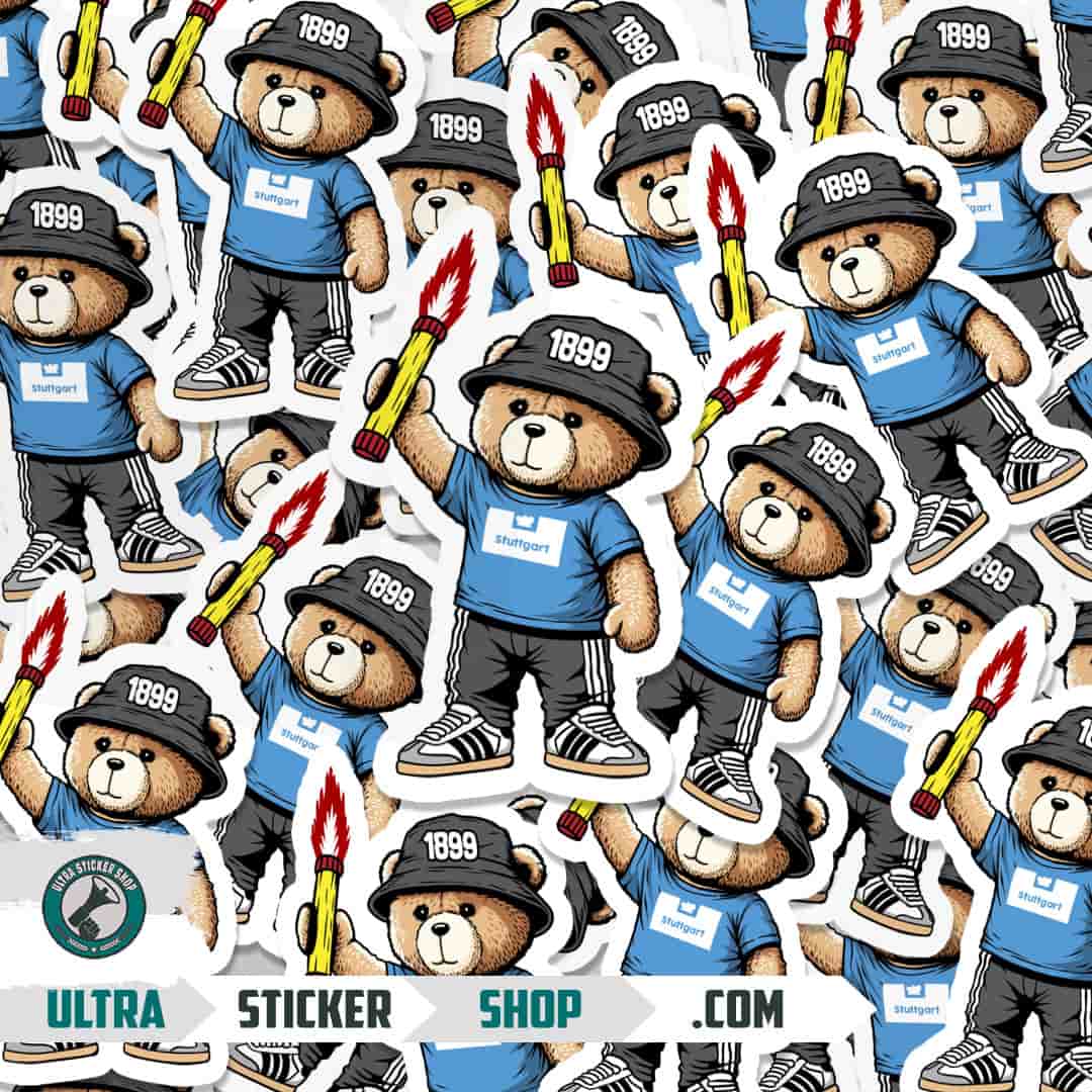 Stuttgart 1899 bear Stickers