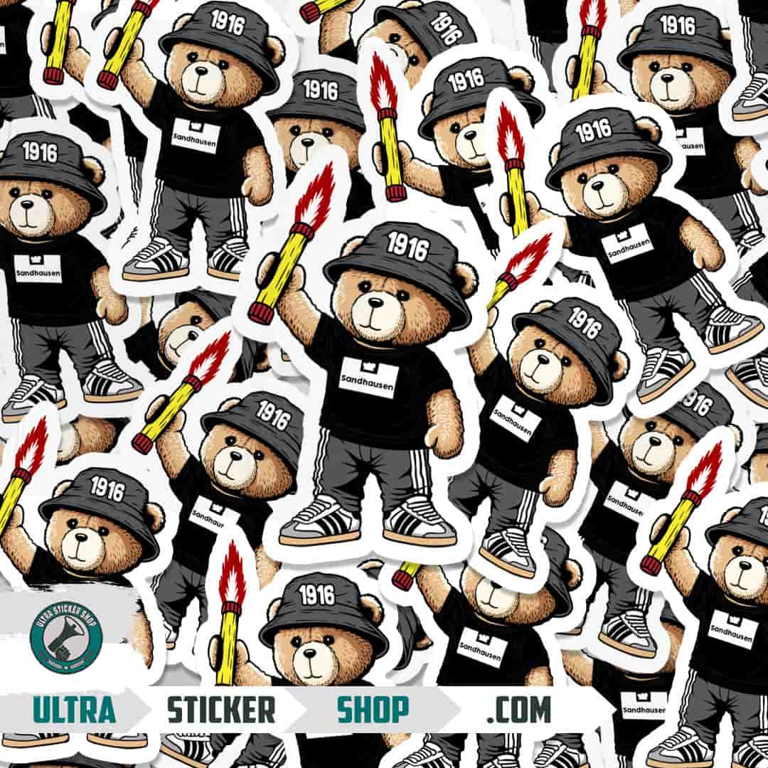 Sandhausen 1916 bear Stickers