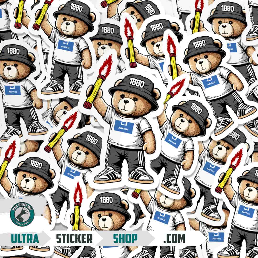 Aarhus 1880 bear Stickers
