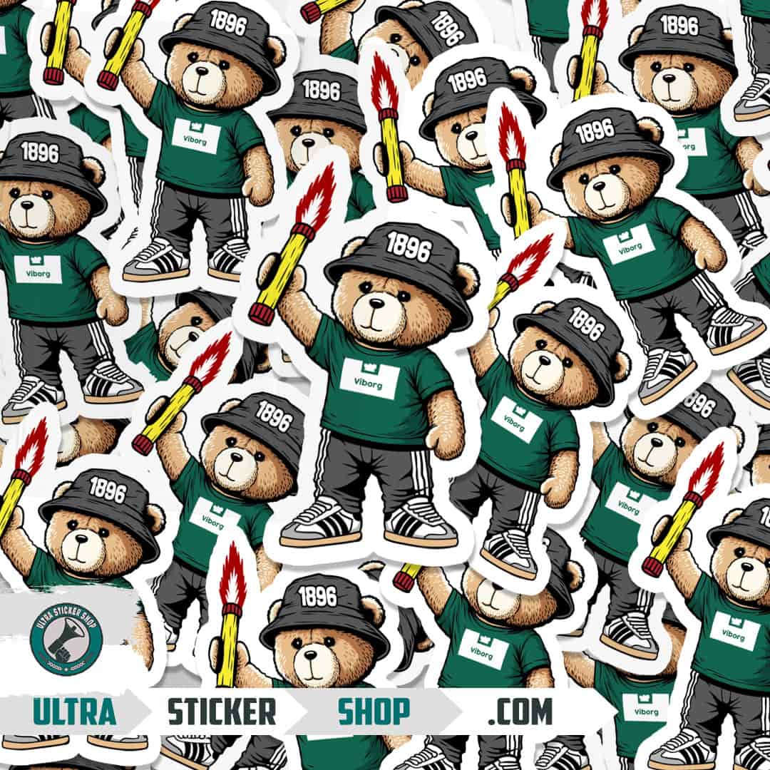 Viborg 1896 bear Stickers