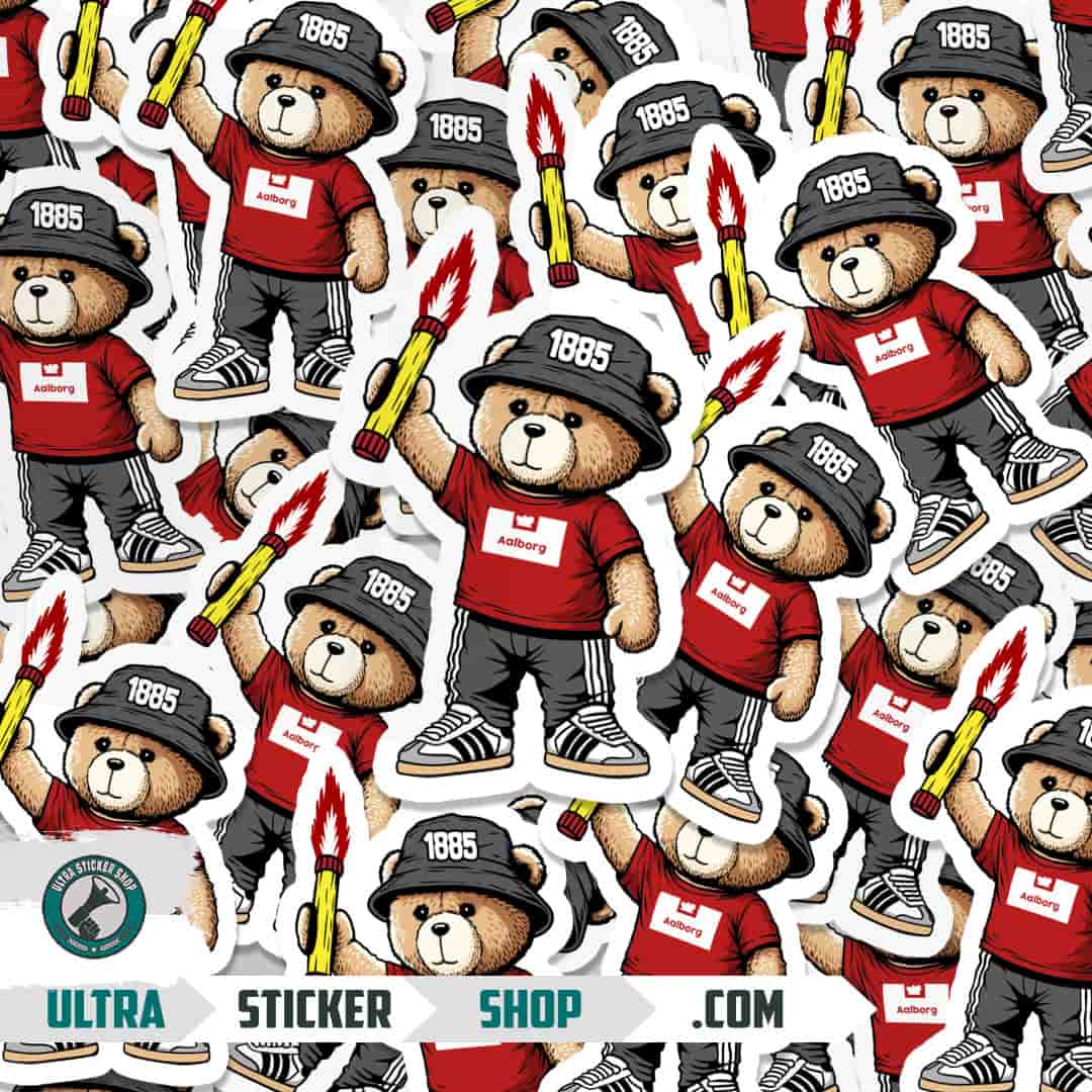 Aalborg 1885 bear Stickers