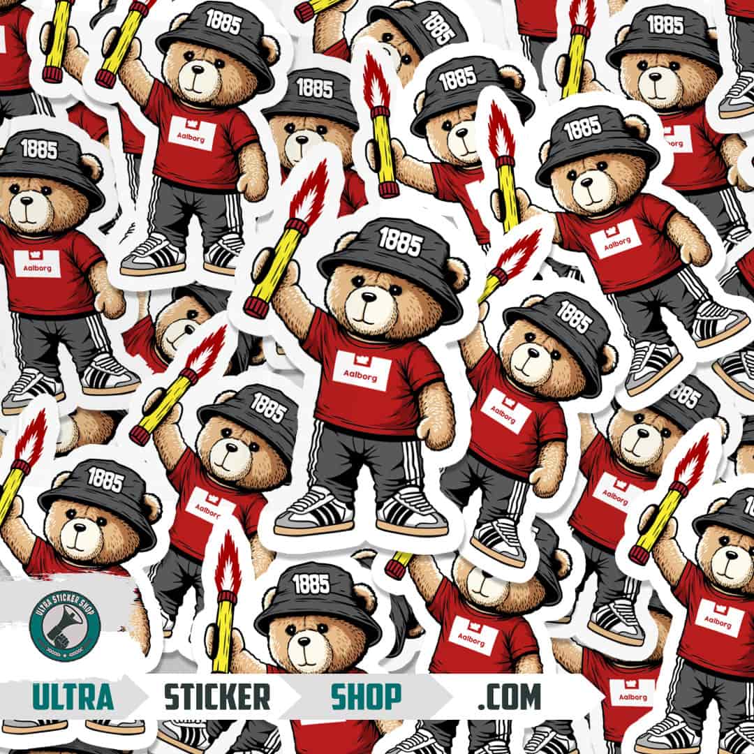 Aalborg 1885 bear Stickers