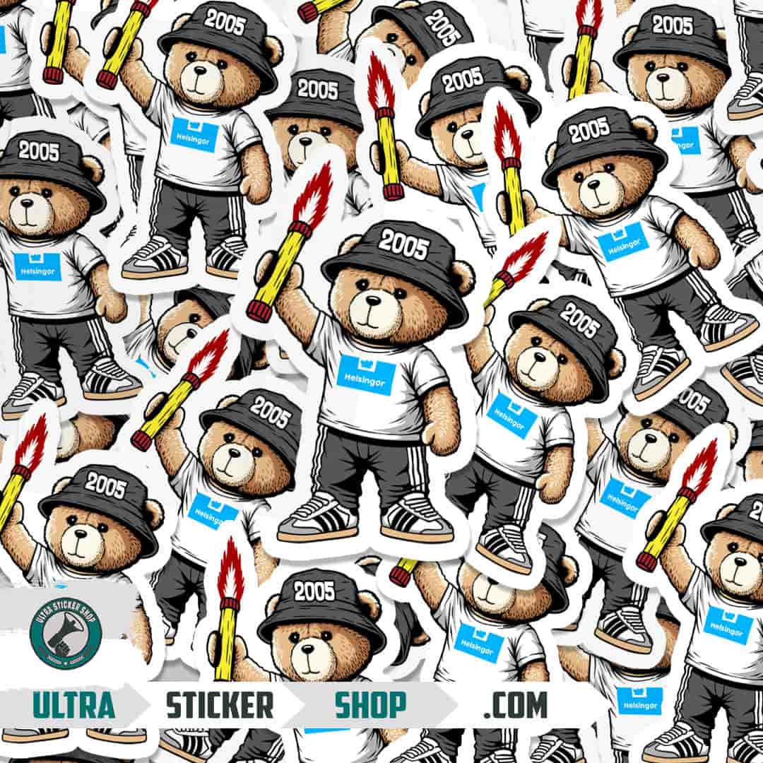Helsingør 2005 bear Stickers