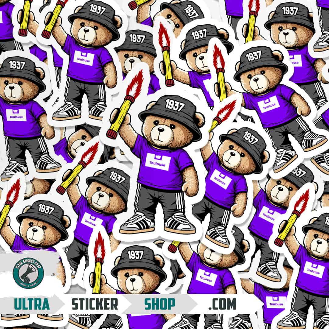 Toulouse 1937 bear Stickers