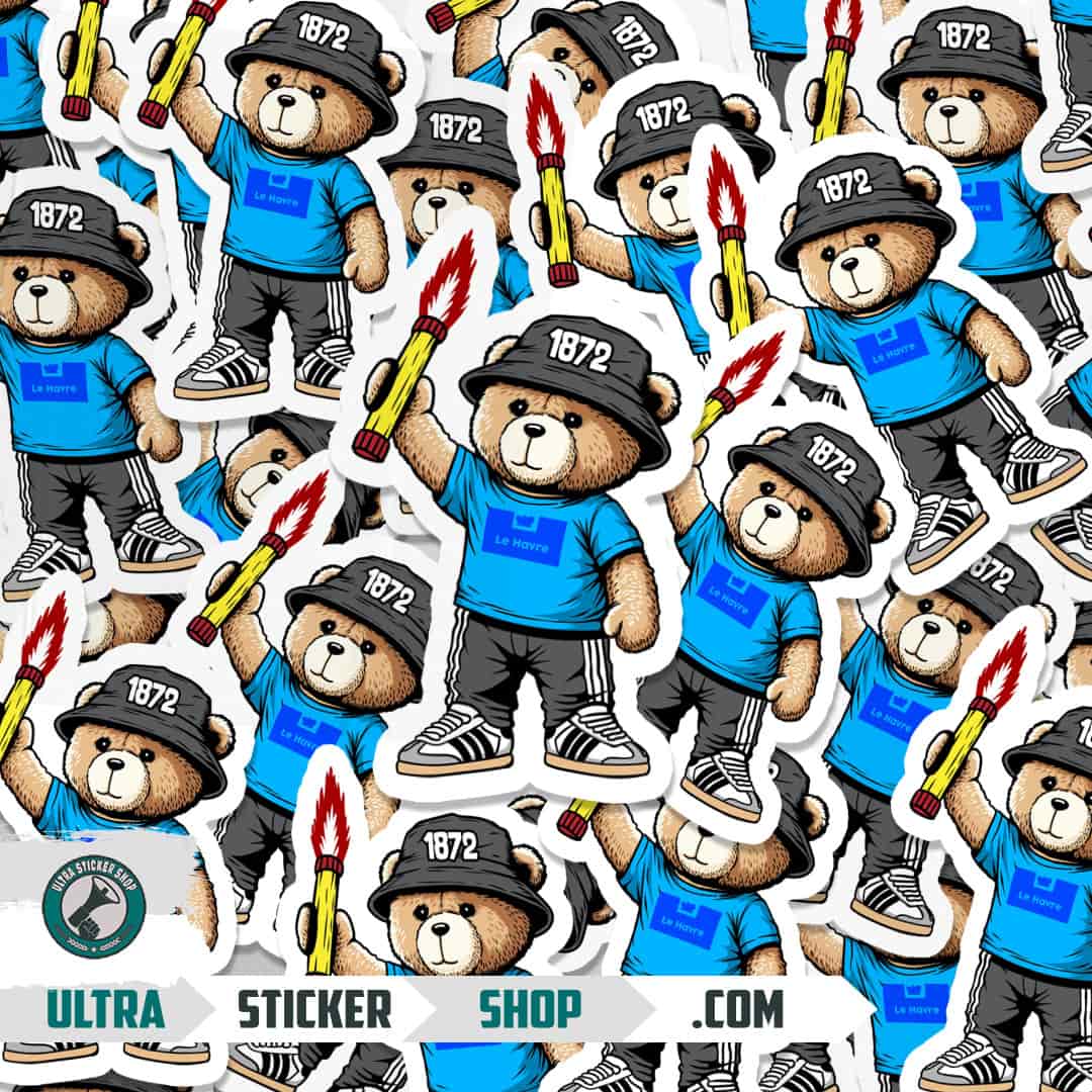 Le Havre 1872 bear Stickers