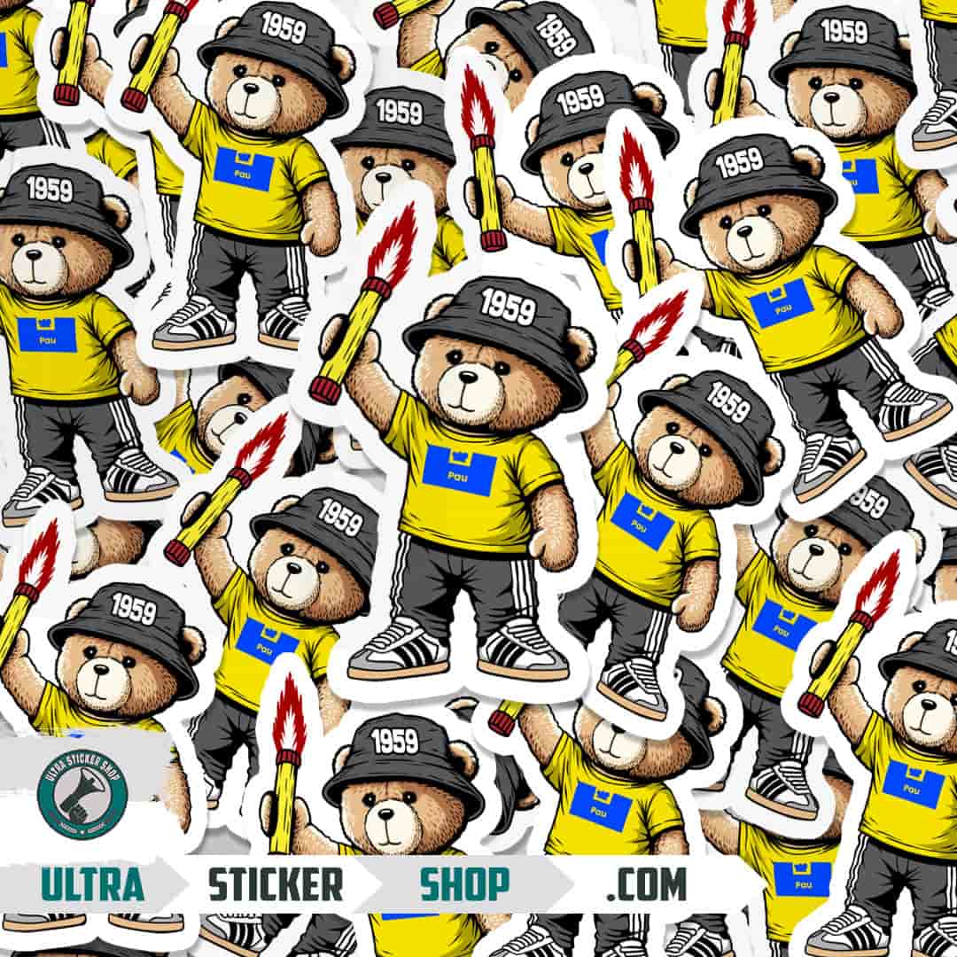Pau 1959 bear Stickers