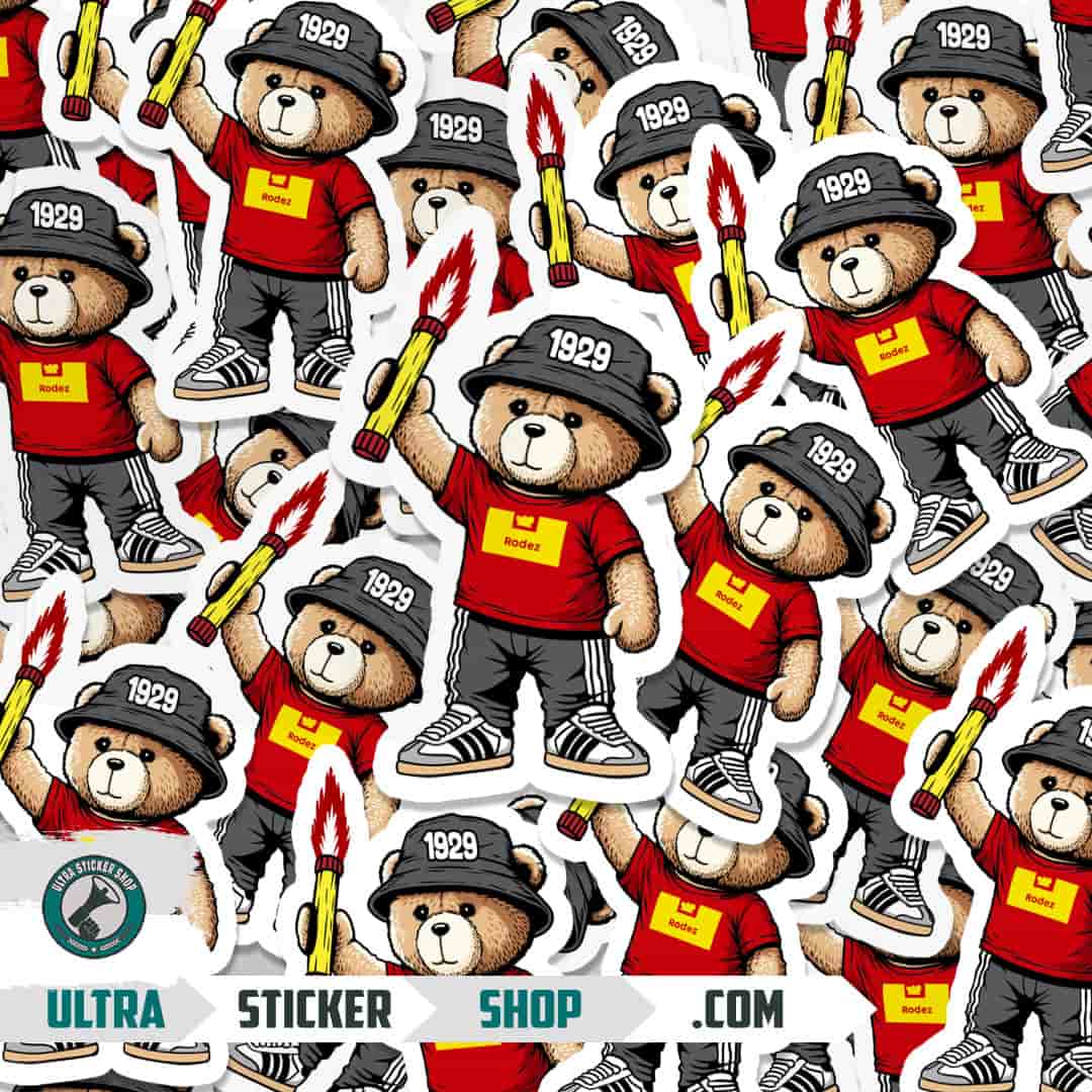 Rodez 1929 bear Stickers