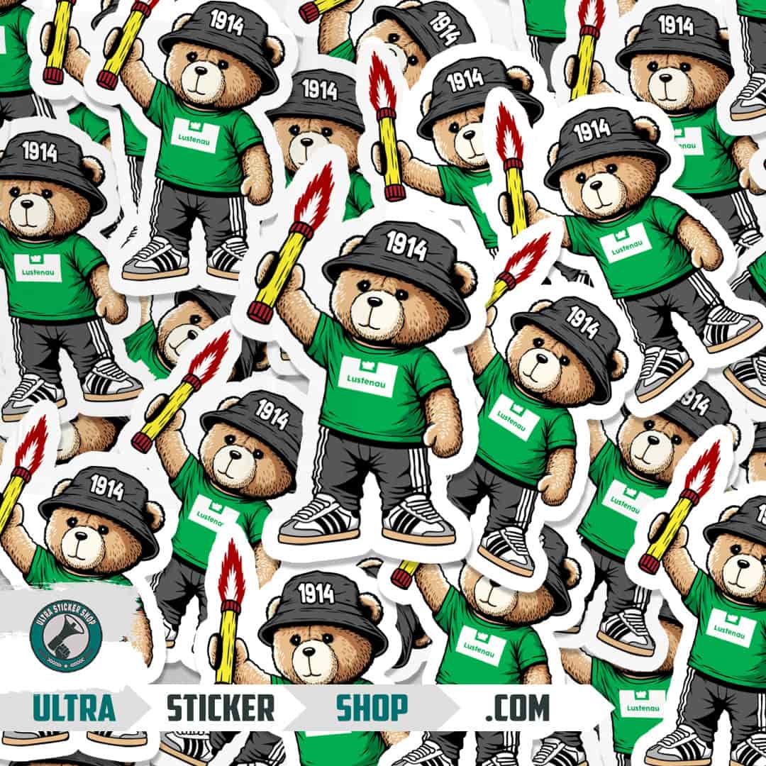 Lustenau 1914 bear Stickers