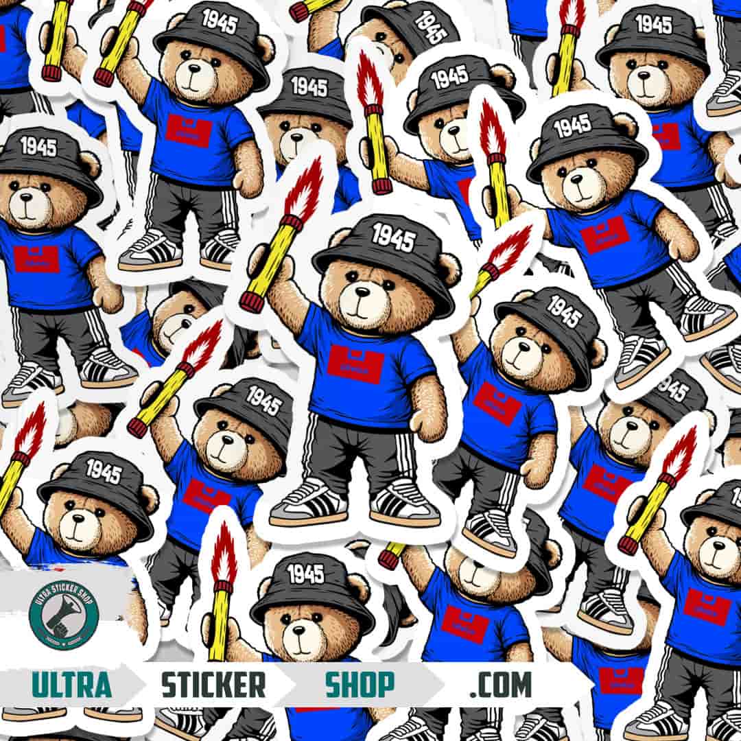 Gliwice 1945 bear Stickers