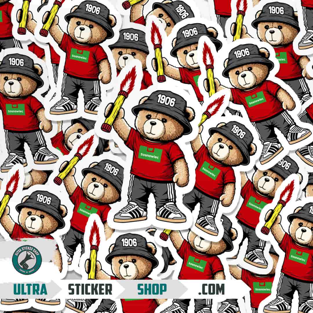 Sosnowiec 1906 bear Stickers