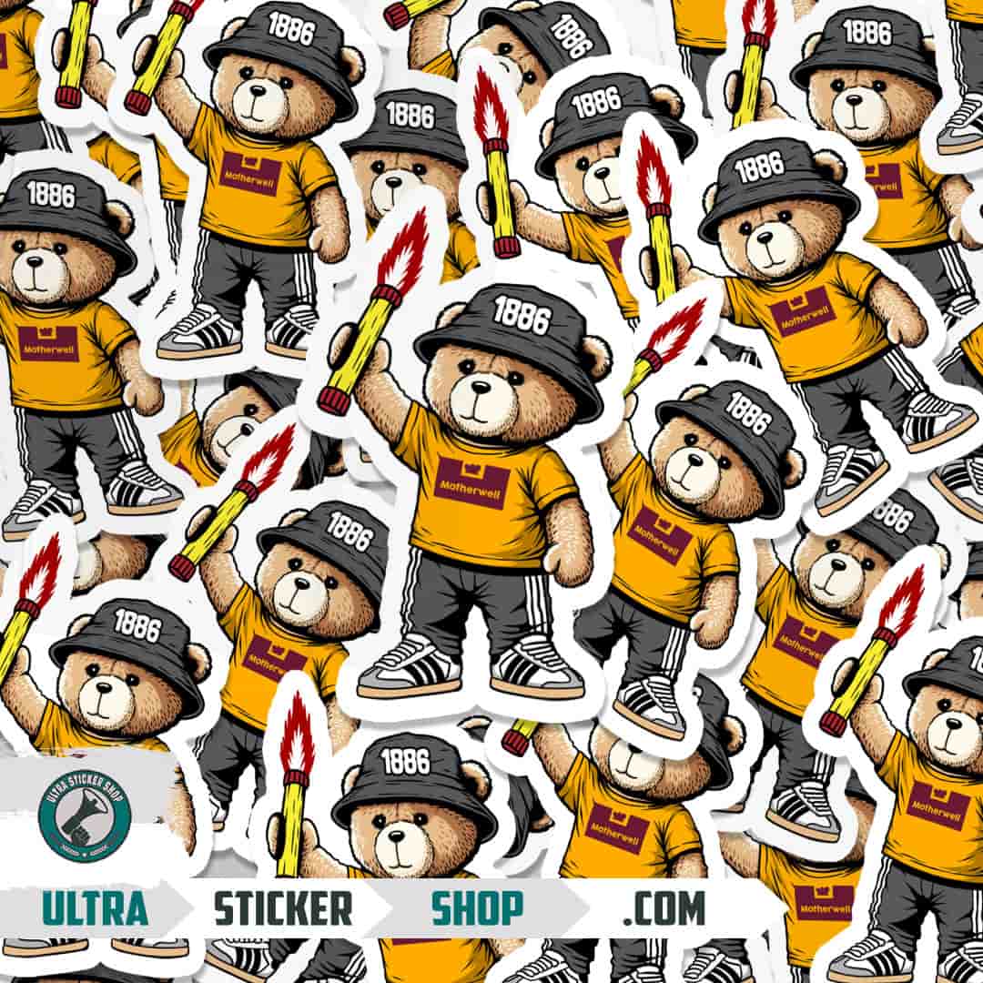 Motherwell 1886 bear Stickers