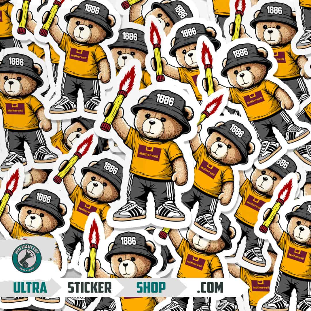 Motherwell 1886 bear Stickers