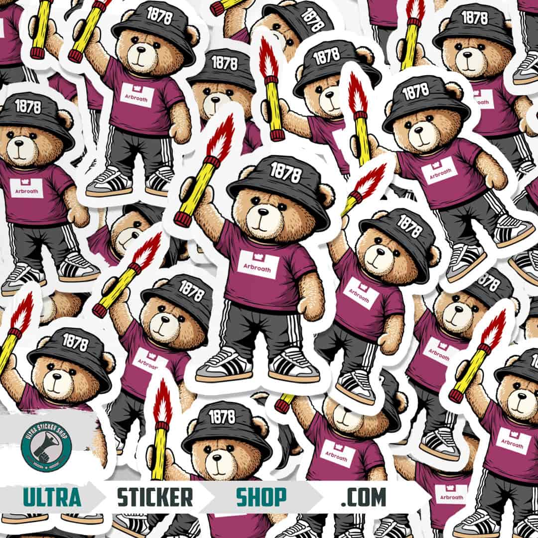 Arbroath 1878 bear Stickers